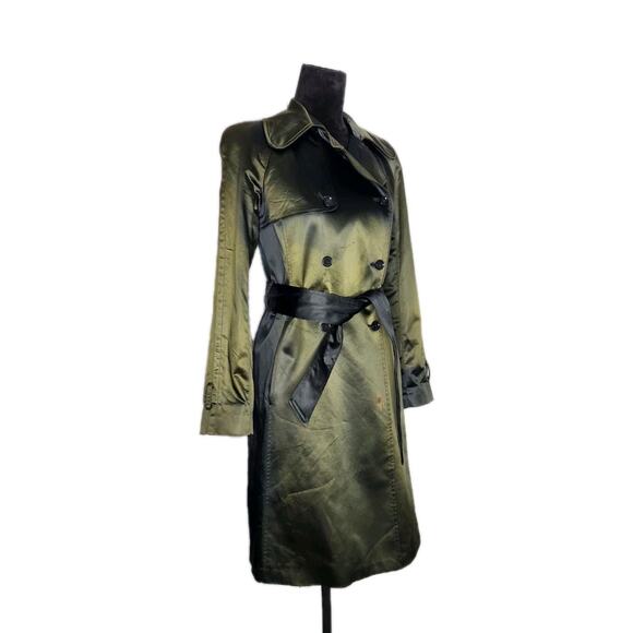 Dolce & Gabbana Khaki and Black Trench Coat - Picture 2 of 10